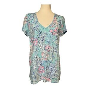 Lilly Pulitzer Etta V-neck Top Size M